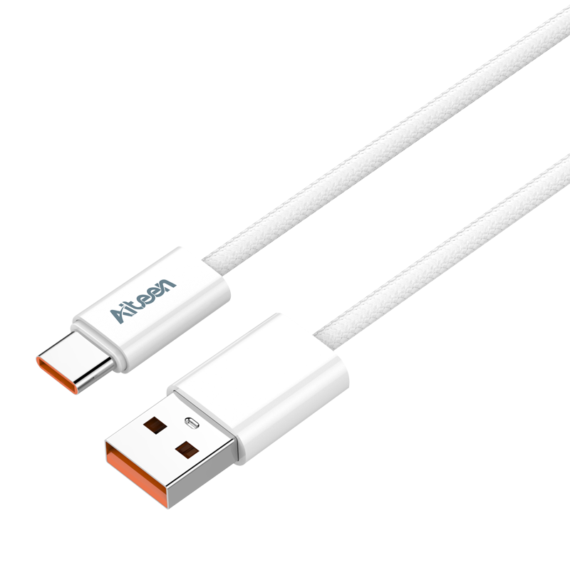 A25-CW Type-C Data Cable 1mm 25W Fast Charging White Color